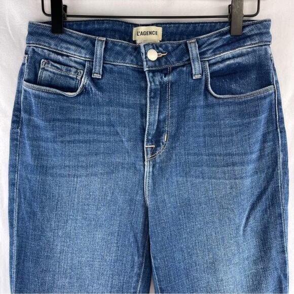 L’AGENCE Oriana High Waist Straight Leg Jeans In Toledo - Picture 2 of 10